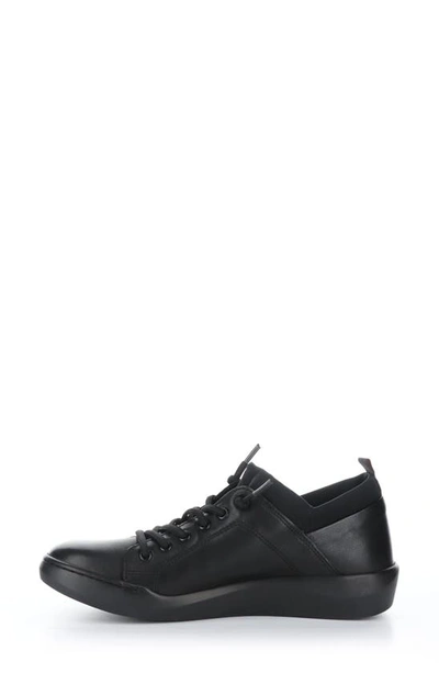 Shop Softinos By Fly London Bonn Sneaker In Black Smooth Leather
