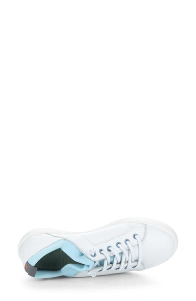 Shop Softinos By Fly London Bonn Sneaker In White Smooth Leather