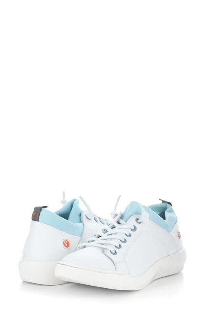 Shop Softinos By Fly London Bonn Sneaker In White Smooth Leather