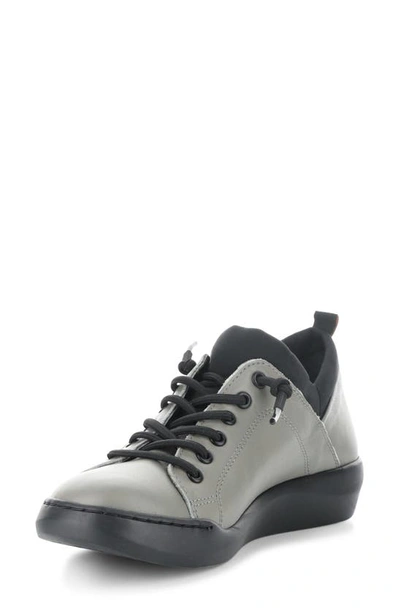 Shop Softinos By Fly London Bonn Sneaker In Sage/ Black Smooth Leather