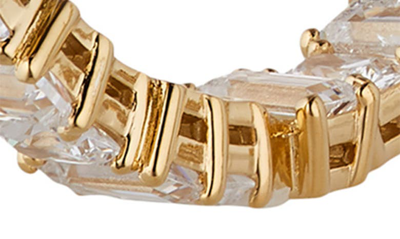 Shop Nadri Chateau Cubic Zirconia Hoop Earrings In Gold