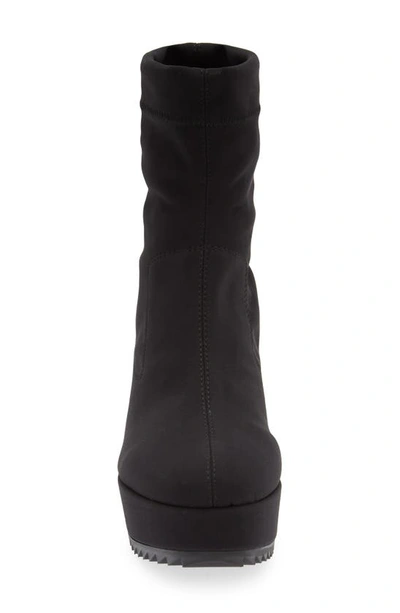 Pedro Garcia Urbana Stretch Wedge Booties In Black 2-way Stretch