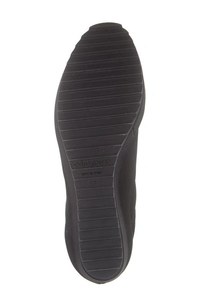 Pedro Garcia Urbana Stretch Wedge Booties In Black 2-way Stretch