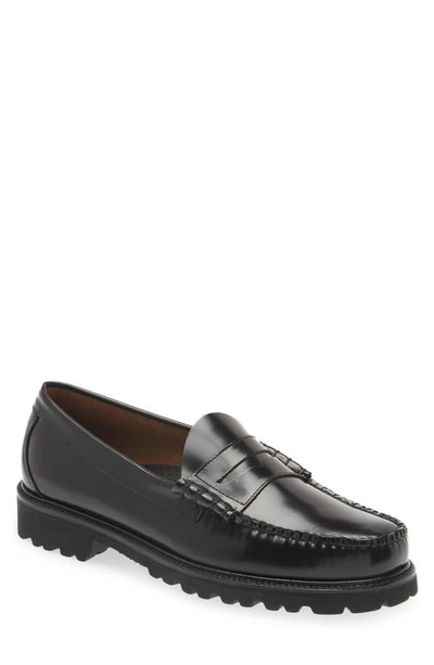 Shop G.h. Bass & Co. G.h.bass Larson Lug Loafer In Black