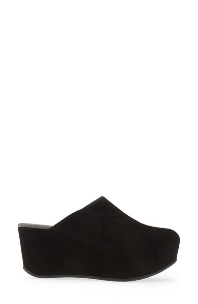 Chocolat Blu Yoma Platform Clog In Black Suede