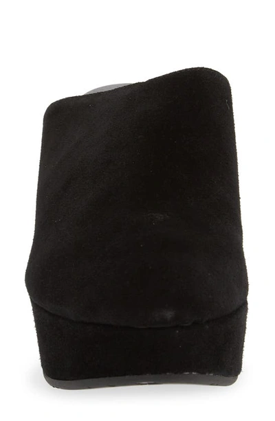 Chocolat Blu Yoma Platform Clog In Black Suede