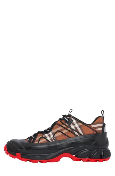 Shop Burberry Arthur Check Sneaker In Birch Brown Ip Chk