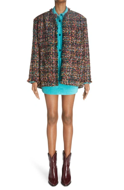 Shop Isabel Marant Melva Corduroy Skirt In Aqua