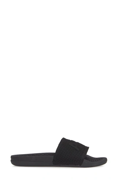 Apl Athletic Propulsion Labs Techloom Logo-embossed Leather Slides In Black