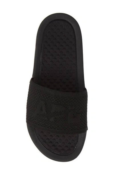 Shop Apl Athletic Propulsion Labs Big Logo Techloom Knit Sport Slide In Black