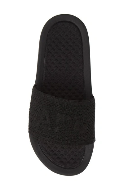 Apl Athletic Propulsion Labs Techloom Logo-embossed Leather Slides In Black