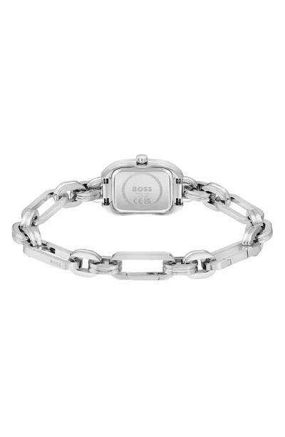 Shop Hugo Boss Hailey Chain Bracelet Watch, 19mm In Silver