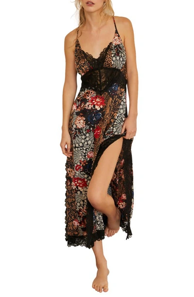 Shop Free People Right Now Nightgown In Black Combo