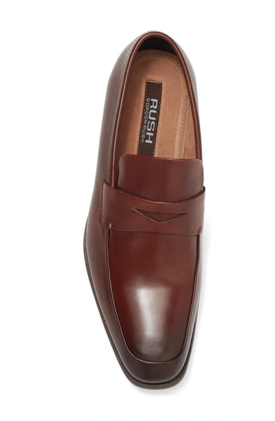Rush By Gordon Rush Bradley Penny Loafer In Brandy