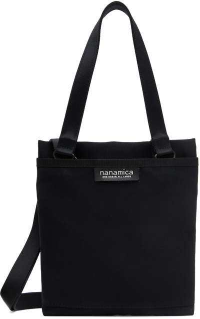 Shop Nanamica Black Water-repellent Messenger Bag In K Black