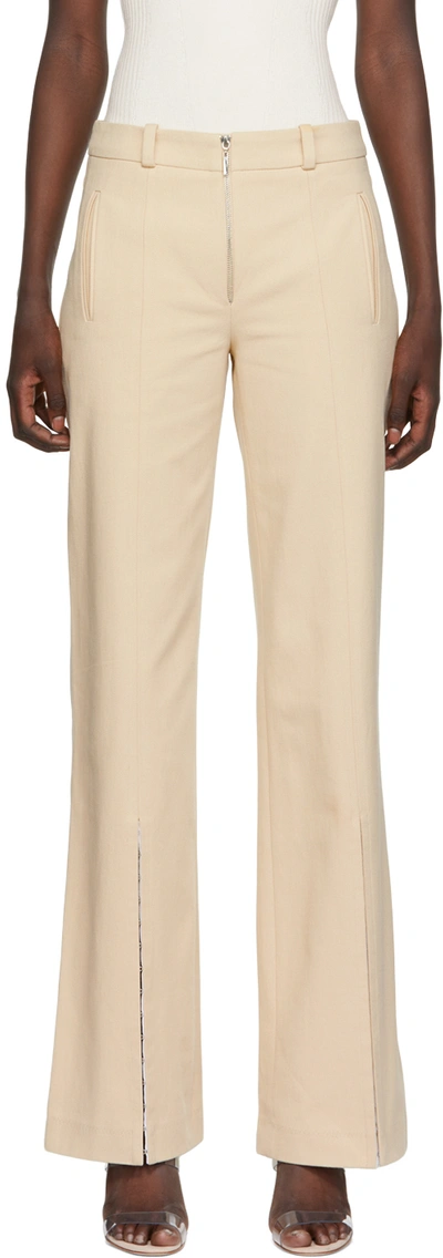Shop Anna October Off-white Stefani Trousers In Cream