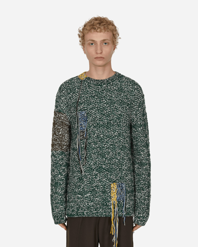 Shop Oamc Astral Crewneck Sweater In Green