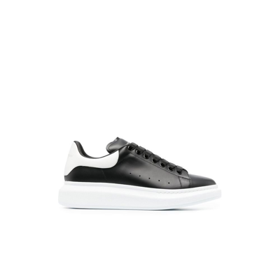 Shop Alexander Mcqueen Black And White Oversized Sneakers