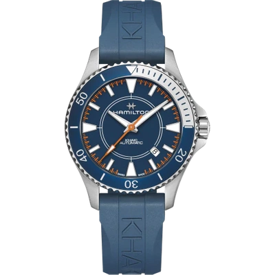 Shop Hamilton Khaki Navy Scuba Auto Syroco Special Edition In Blau