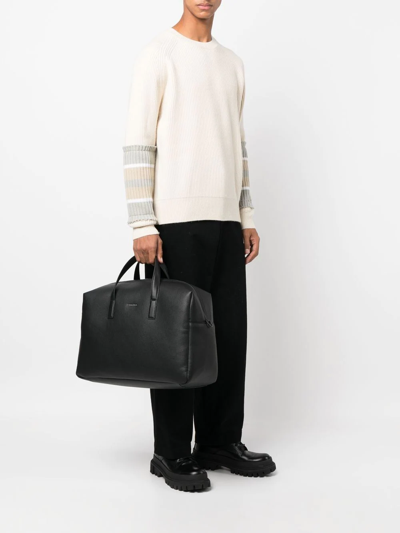 Shop Calvin Klein Must Weekender Holdall Bag In Black