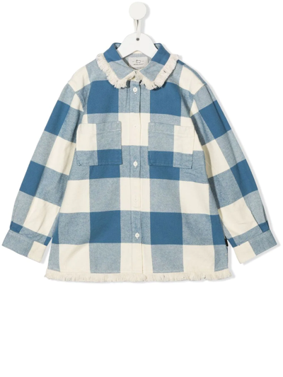 Woolrich Check Cotton-flannel Overshirt In White