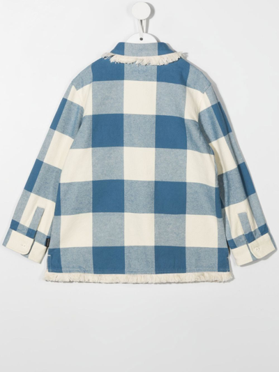 Woolrich Check Cotton-flannel Overshirt In White