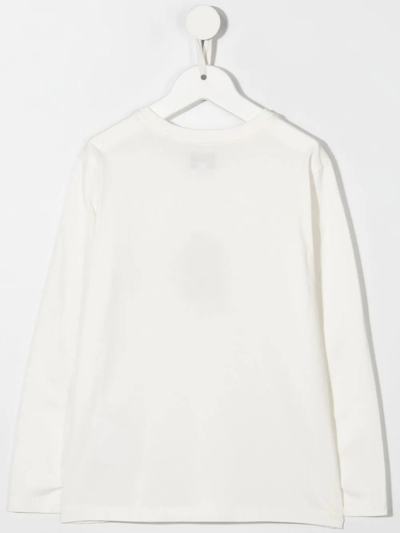 Shop Woolrich Embroidered Organic-cotton T-shirt In White