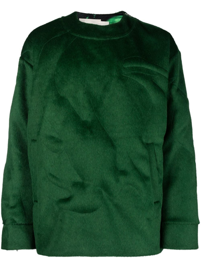 Shop Feng Chen Wang Graphic-print 3d Sweatshirt In Green