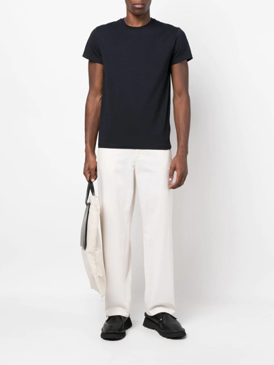 Jil Sander Short-sleeve Cotton T-shirt In Black