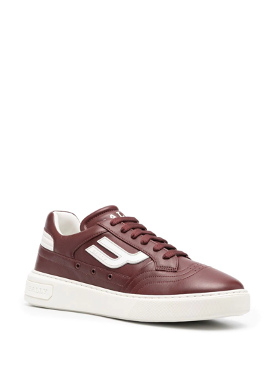 Shop Bally Triumph Low-top Sneakers In Red