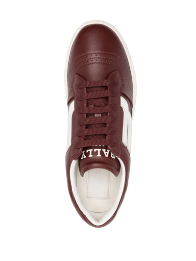 Shop Bally Triumph Low-top Sneakers In Red