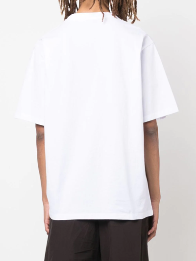 Shop Maison Kitsuné Chillax Fox-print Cotton T-shirt In White