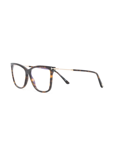 Tom Ford Square-frame Eyeglasses In Brown