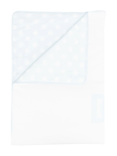 Shop Dolce & Gabbana Dg-logo Nursing Blanket In White
