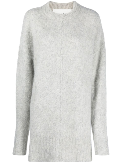 Shop Rodebjer Crew-neck Alpaca-wool Jumper In Grey