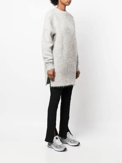 Shop Rodebjer Crew-neck Alpaca-wool Jumper In Grey