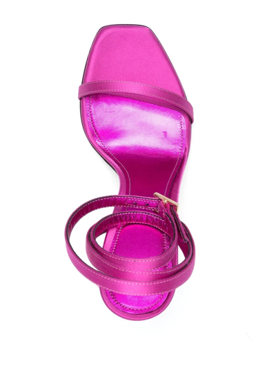 Shop Alevì Letizia Crystal-embellished Sandals In Pink