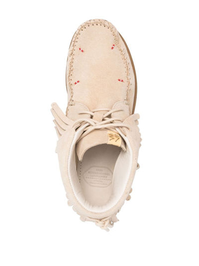 Visvim Neutral Fbt Shaman-folk Suede Desert Boots In Neutrals