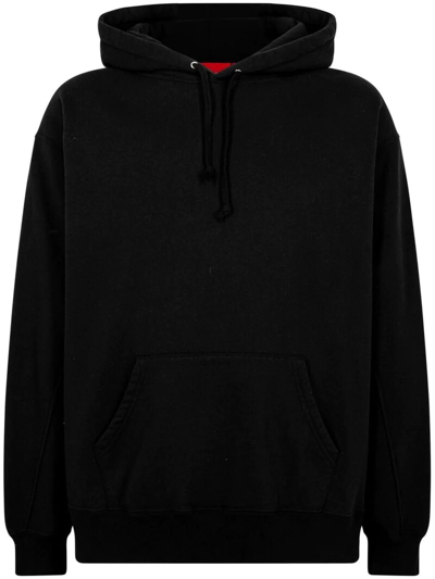 Supreme Micro Logo Hoodie In Black