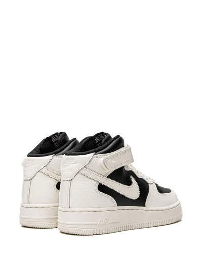 Nike Air Force 1 '07 Mid "black Sial" Sneakers In Black