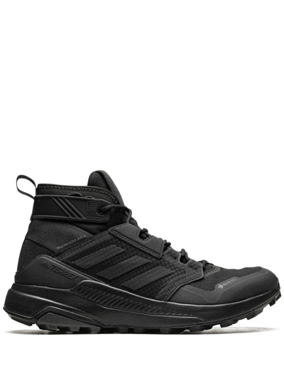 Shop Adidas Originals X Pharrrell Williams Terrex Trailmaker Mid Gore-tex Sneakers In Black