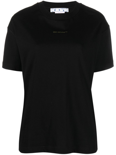 Shop Off-white `tie Dye Arrow` Casual T-shirt In Nero
