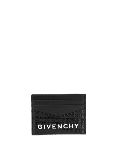 Shop Givenchy Micro 4g` Card Holder In Nero