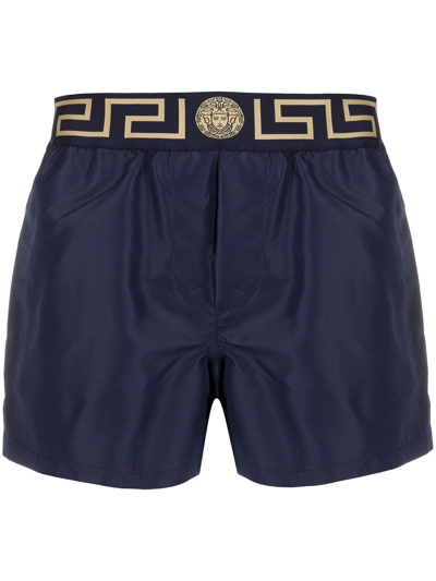 Shop Versace Swimsuit In Blue