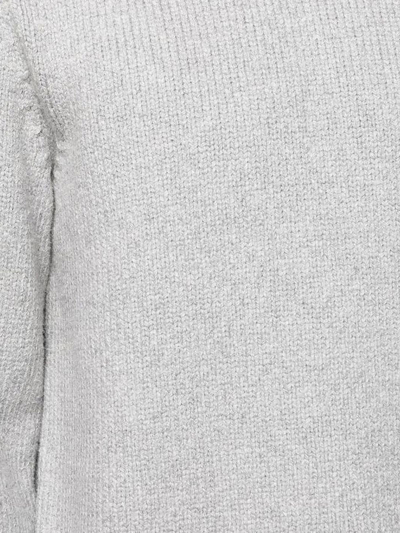 Shop Fedeli Light Grey Cotton Blend Jumper In Grigio