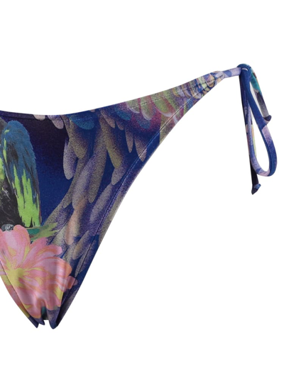 Shop Moschino Swim Briefs Floral In Fantasy Print Blue