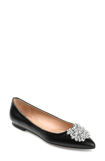 Shop Journee Collection Renzo Flat In Black