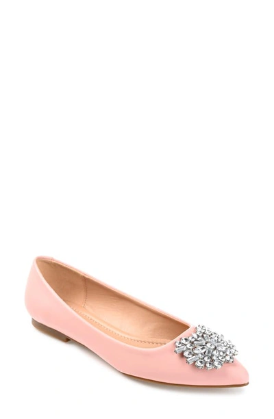 Shop Journee Collection Renzo Flat In Pink