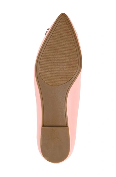 Journee Collection Journee Renzo Embellished Flat In Pink