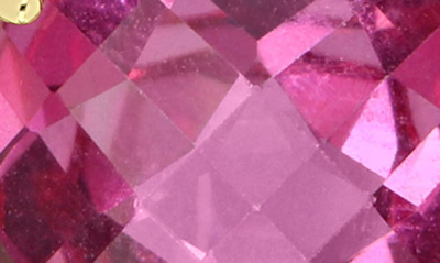 Delmar Cushion Cut Checkerboard Pink In Pink